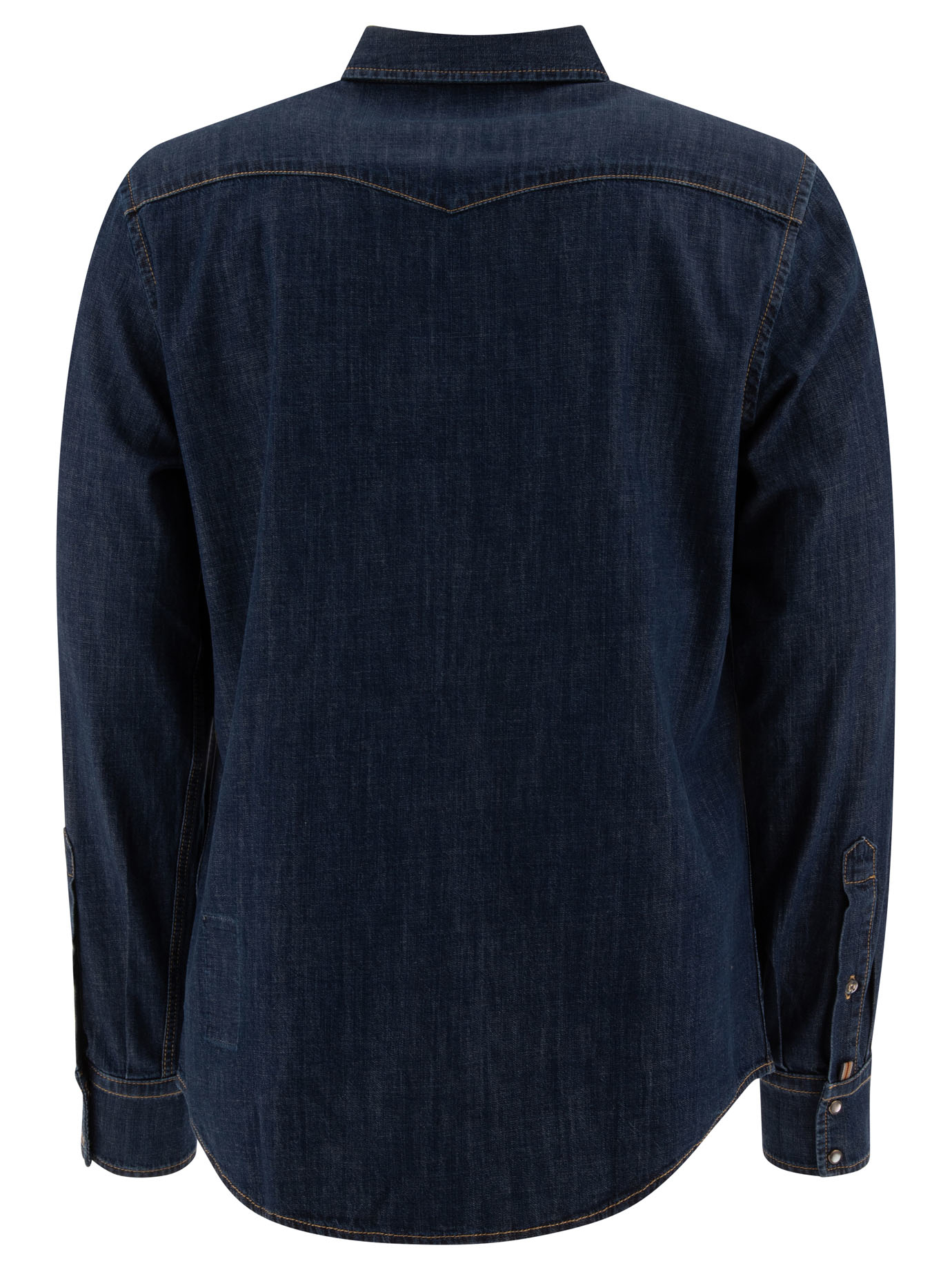 JACOB COHEN Blue Western denim shirt